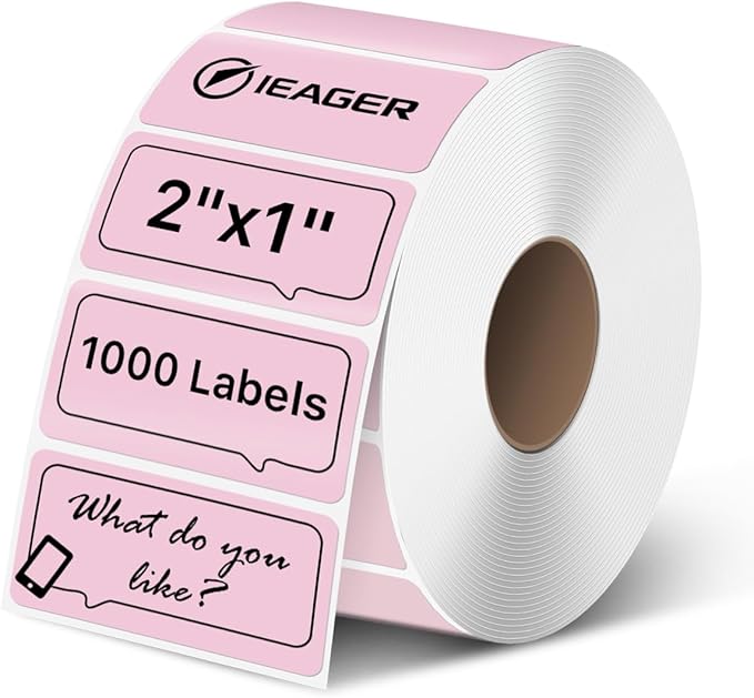 iEager 2x1 Inch Thermal Labels, Durable Shipping Label Printer Sticker by iEager