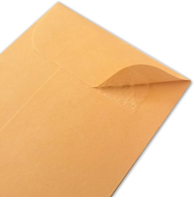 200PCS #3 Coin Envelopes 2.5x4.25 inches Brown Kraft Envelopes Classic Small - Image 7