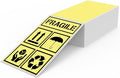 Yellow Thermal Labels 3 × 5 Inch Vinyl Self-Adhesive Fanfold Direct Shipping by YIKIADA
