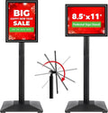 Pedestal Sign holder Stand 8.5x11inch Adjustable Standing Floor Sign Stand by VAIIGO