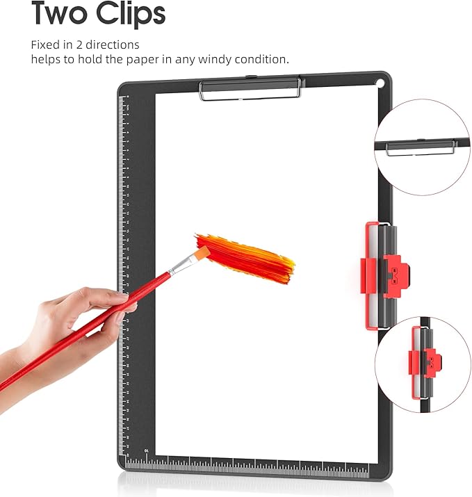 Clipboards with Pen Holder A3 Size 11 x 17 Inch Aluminum Protection Edge Clip - Image 8