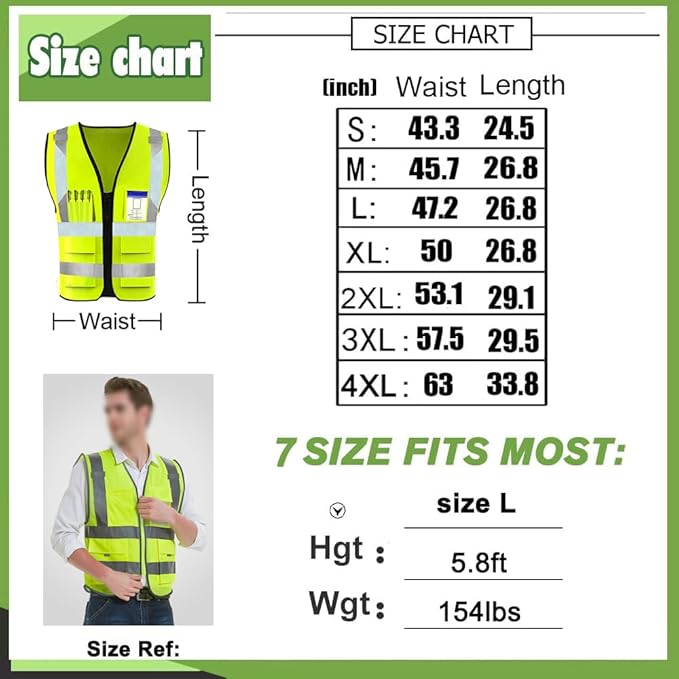 YOWESHOP High Reflective Visibility Safety Vest Custom Your Logo Safety Workwear - Image 5