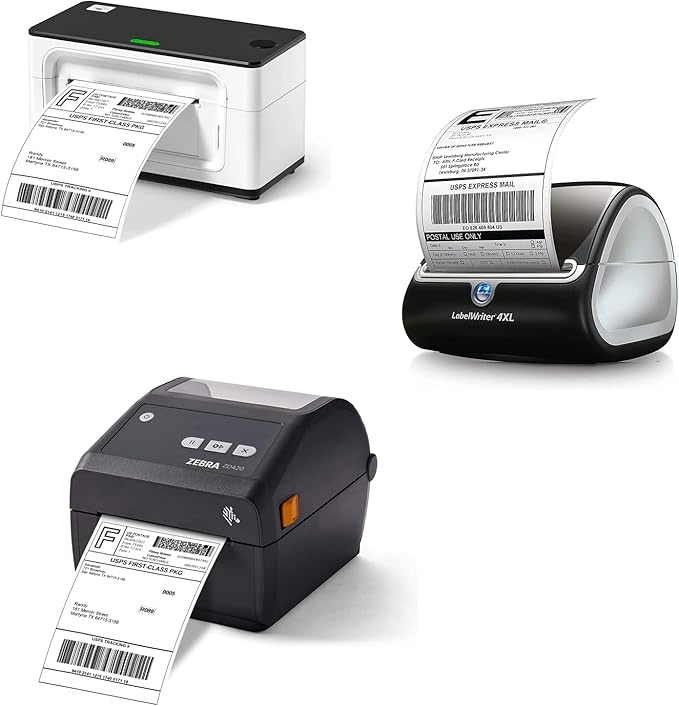 4x6 Direct Thermal Shipping Labels, 2640 Labels/12 Rolls, Compatible - Image 2