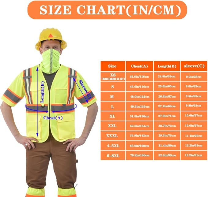 AYKRM 11 color High Vis Reflective Safety Vest - Image 3