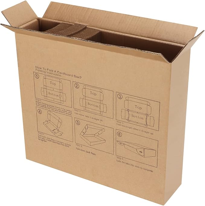 PHAREGE 4x4x2 inch Shipping Boxes Bulk 50 Pack Brown, Tab Lock Tuck Top Mailer - Image 8