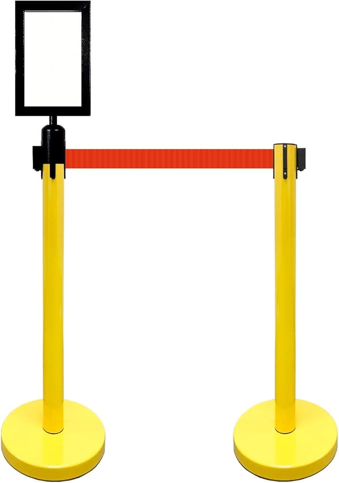 Retractable Stanchion, 6 SPECIALTY Posts + Signframe - Image 2