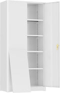 Greenvelly Metal Storage Cabinet, Lockable Steel Cabinets by Greenvelly