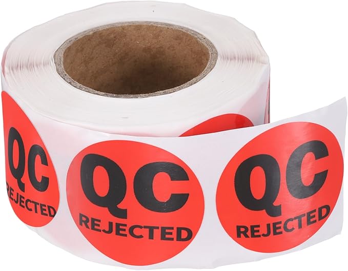 PATIKIL 360 Pcs 1 Roll QC Rejected Labels, 1.5 Inch Circle Inventory Control by PATIKIL