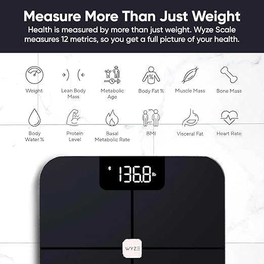 Wyze Scale for Body Weight, Digital Bathroom Smart Scale for Body Fat, and - Image 2
