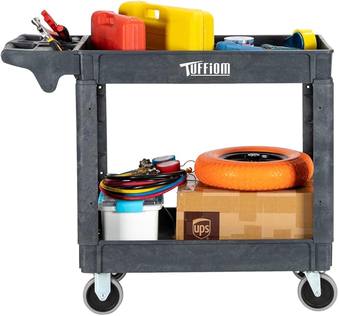 TUFFIOM Plastic Service Utility Cart - Image 6