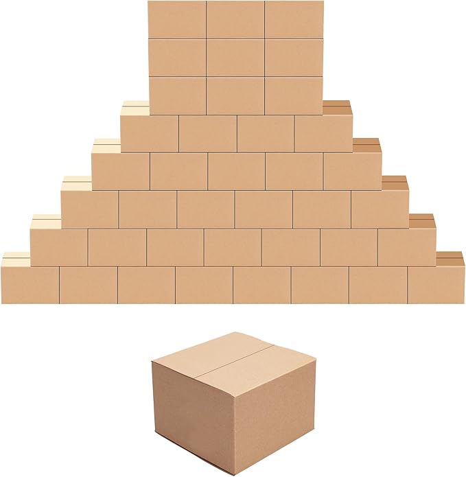 EdenseeLake 40 Pack 6x6x4 inches Shipping Boxes Small Cardboard Boxes by Edenseelake
