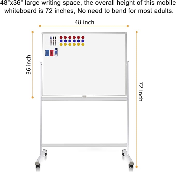 H-Qprobd Rolling Whiteboard - Image 4