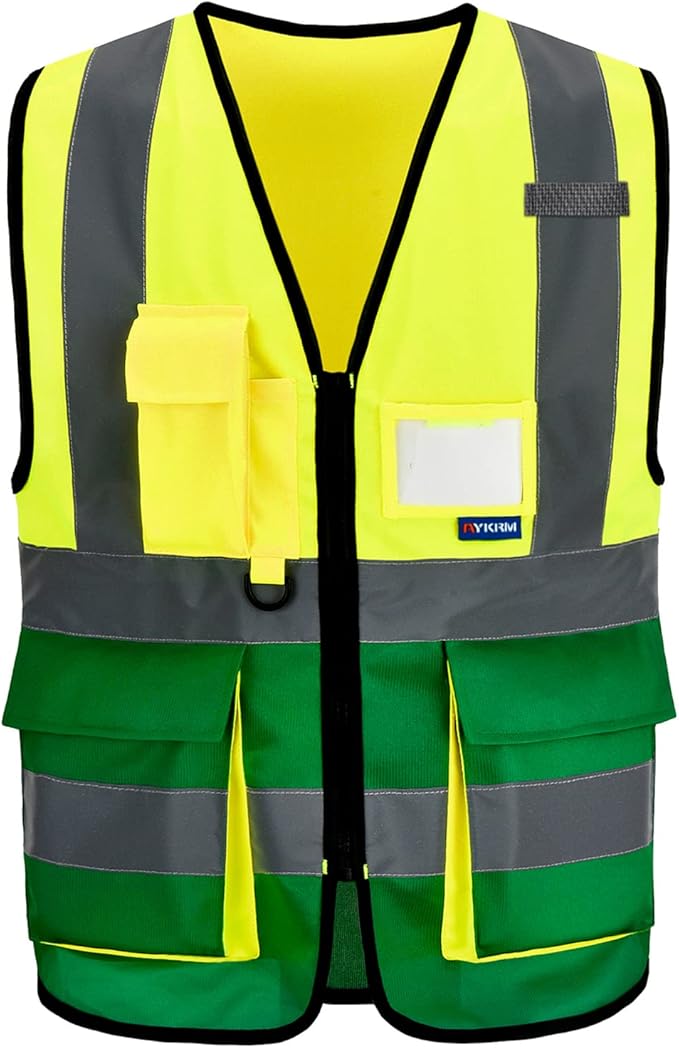A-SAFETY High Visibility Safety Reflective Vest by A-SAFETY