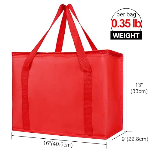 Bodaon 2-Pack Insulated Reusable Grocery Bag - Image 2