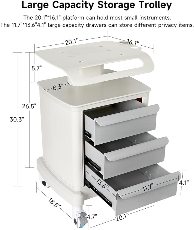 Mobile Ultrasound Trolley Cart Portable Ultrasound Imaging Scanner Vehicle - Image 3