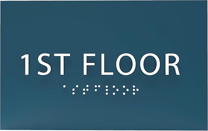 6" X4" 1st Floor Sign by ADACentralSigns