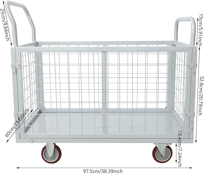 4-in-1 Heavy Duty Platform Truck Cart - Image 4