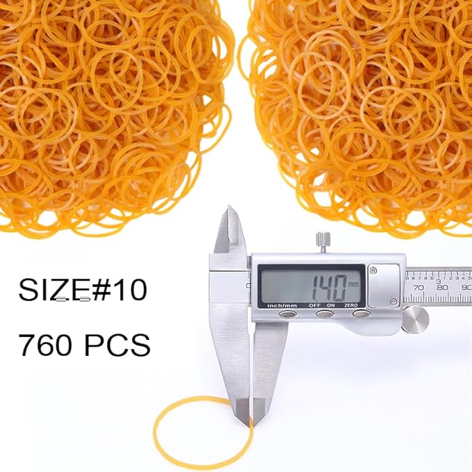 Rubber Bands 760pcs Size#10 Yellow Elastic Rubber Band 1inch Small Rubber Bands - Image 3