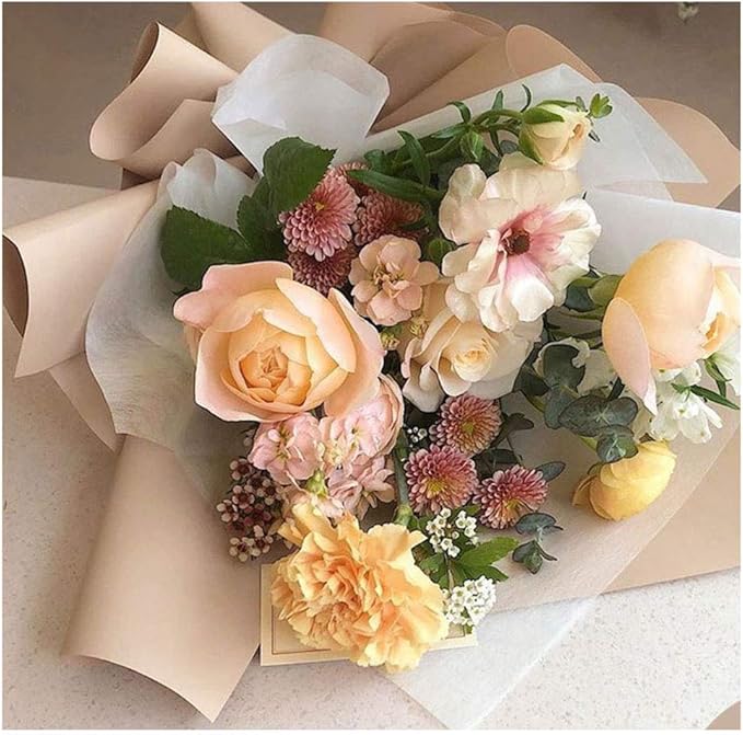FWSA WRAPS Waterproof Floral Wrapping Paper Roll Bouquet Gift Packaging - Image 2