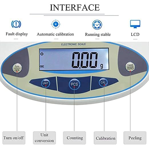 CGOLDENWALL Lab Scale 10kgx0.1g Digital Precision Scale Electronic Balance - Image 2