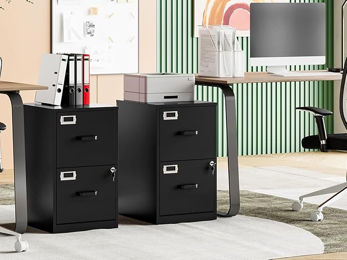 MIIIKO 2 Drawer Filing Cabinet - Image 2