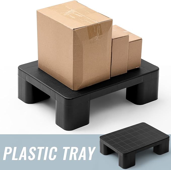 2 Pcs Plastic Pallet for Basement Storage Easy Stack Lightweight Floor Pallet - Image 4
