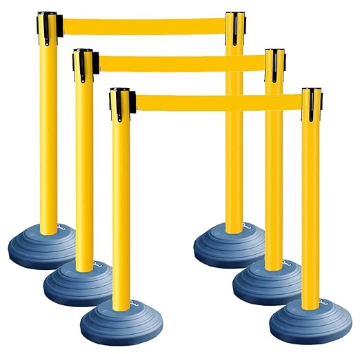 6 Pack 42Inch Crowd Control Stanchions by vilmon