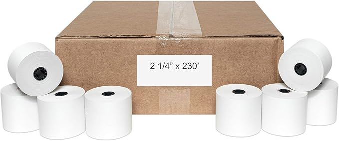 Thermal Paper Rolls Pack of 50 Made In USA by PosPaperRoll