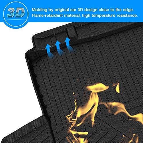 Cartist Cargo Liner Compatible with Chevrolet Malibu 2016 2017 2018 2019 2020 2022 2023 2024 2025 All Weather Trunk Mat Liner for Malibu Accessories Black - Image 3