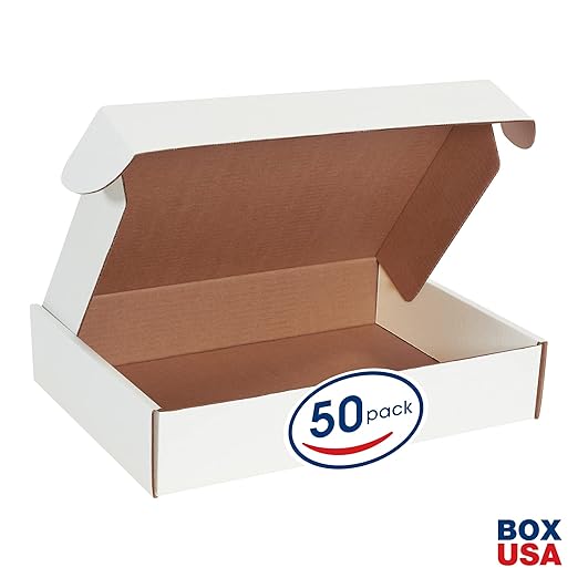 Box USA 15" Deluxe Shipping Boxes 15 1/8"L x 11 1/8"W x 3"H, Gifts or Bulk - Image 2