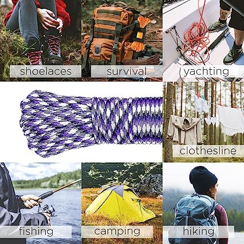 Paracord Rope 550 lb 4mm – Parachute Cord – Utility Camping Rope - Image 6