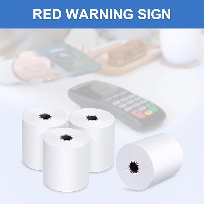 3 1/8 X 230 Thermal Receipt Paper Rolls- Fits All Pos Cash Registers, - Image 6