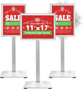 Sign Stand 11x17inch Pedestal Sign Holder Poster Stand 3Packs Adjustable Floor by VAIIGO