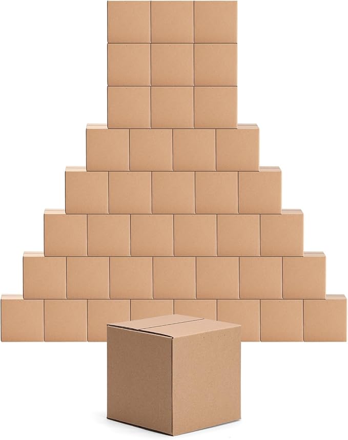 EdenseeLake 40 Pack 4x4x4 inches Shipping Boxes Small Cardboard Boxes by Edenseelake