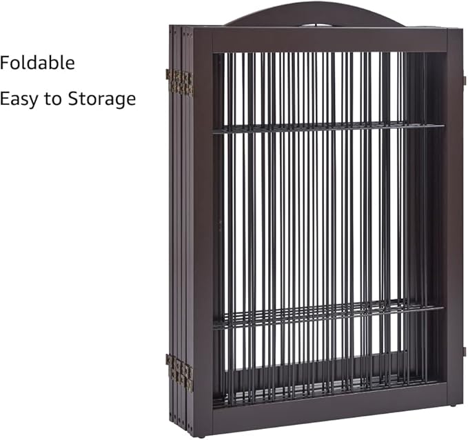 unipaws 144" Extra Wide Dog Gate and Pet Playpen, Free Standing Tall Dog Fence - Image 5
