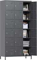 72" inch Employee Locker, Tall Metal Storage Locker by GANGMEIMENTALSTORAGECABINET
