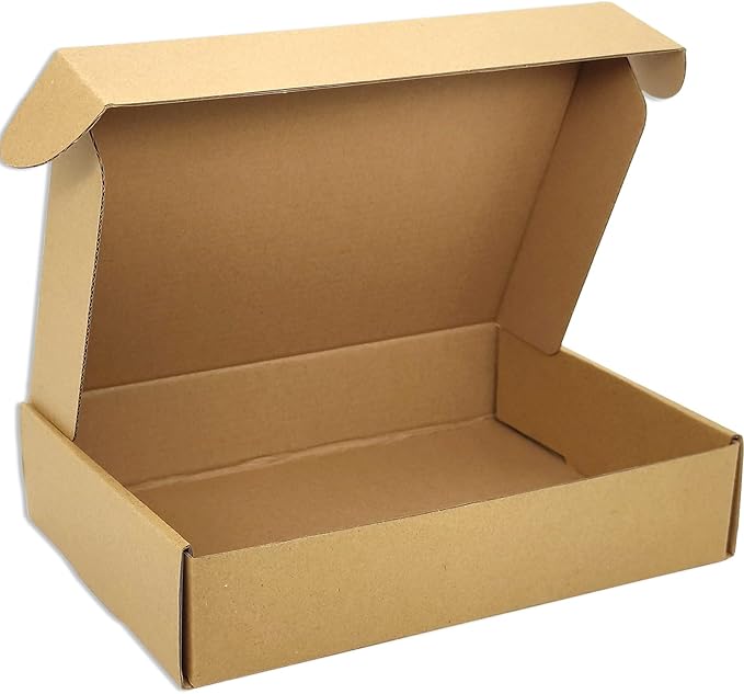 Small Brown Shipping Boxes for Small Business Pack of 25-9x6x2 inches Cardboard - Image 3