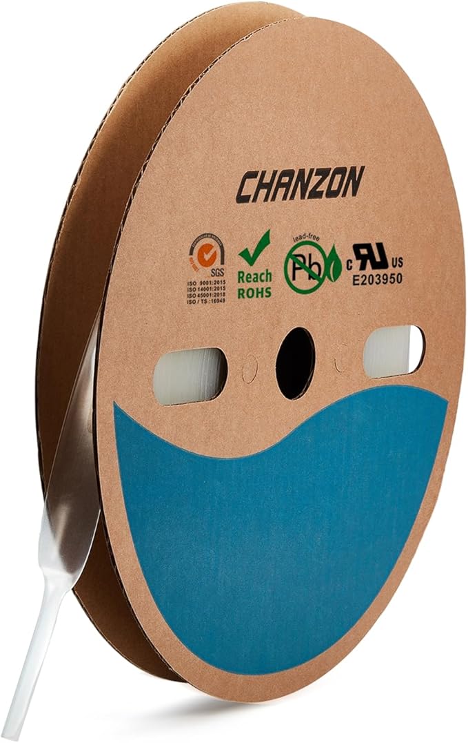 Chanzon Clear Polyolefin Heat Shrink Tubing by Chanzon