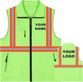 YOWESHOP Lightweight Zip-Up Safety Vest by YOWESHOP