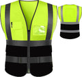 Personalized High Reflective Safety Vest Custom Hi Vis Safety Vest Men Women by SSYCWRSV