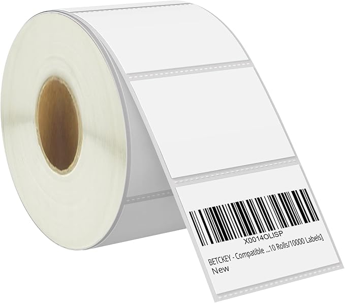 BETCKEY - 3" x 2" Multipurpose & Shipping Labels Compatible by BETCKEY