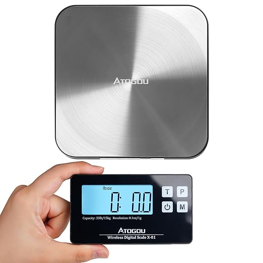 Atogou Food Scale, 33lb Wireless Kitchen Scale by ATOGOU