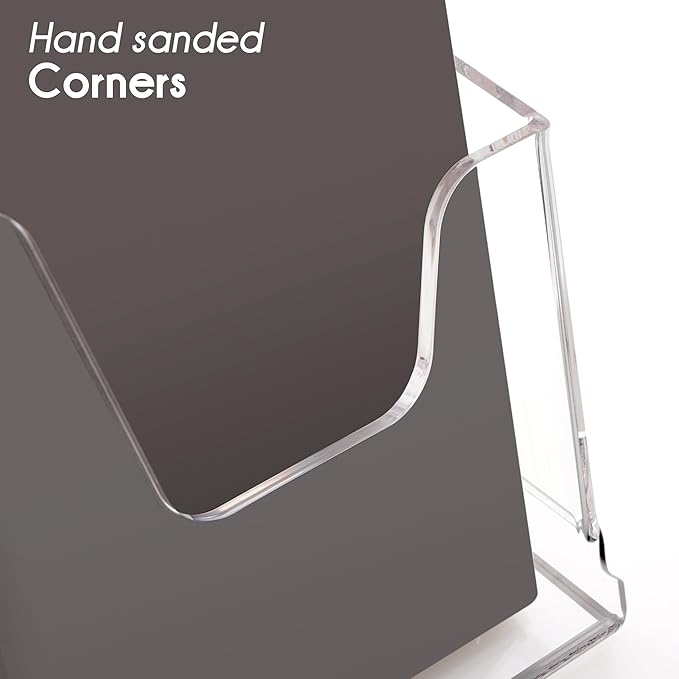 Acrylic Brochure Holder 6X8 Inches Clear Acrylic Flyer Holder Brochure Holder - Image 7