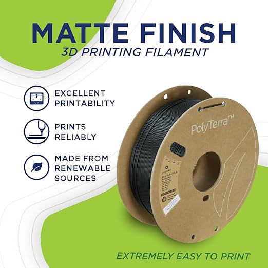 Polymaker Matte PLA Filament Peanut 1.75mm 1kg 3D Printing Filament, PolyTerra - Image 2