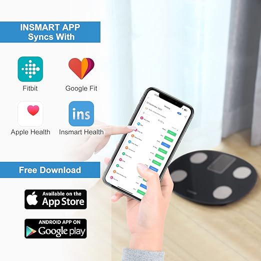 INSMART Smart Scale for Body Weight, All-in-one LCD Display Bathroom Weight - Image 5