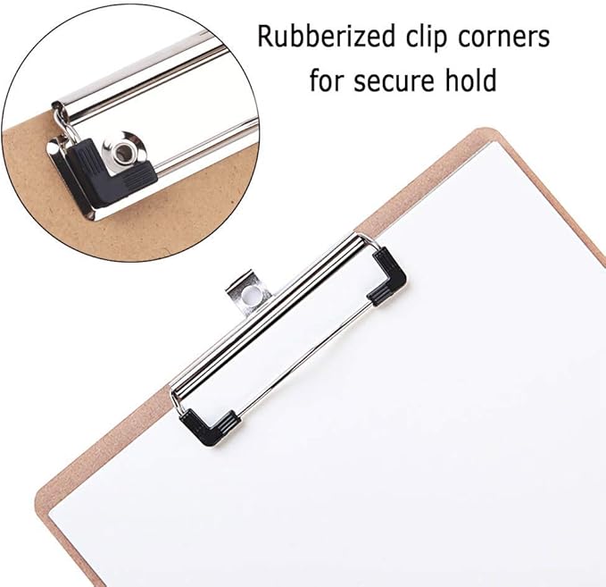 Meetory 15 Pack Clipboard Clips 3.94" Mountable Stainless Metal Clipboards - Image 5