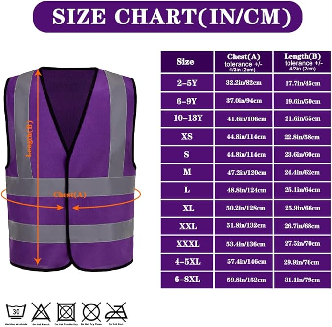 AYKRM 12 colour High visibility viz vest hi vis viz reflective work - Image 6