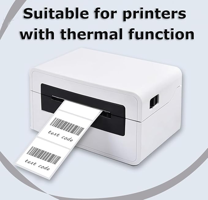 2" x 2" Thermal Labels Stickers White, Square Thermal Shipping Stickers - Image 3