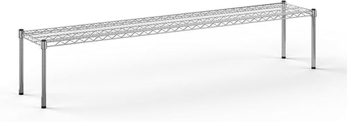 14''W x 72''L x 14''H Chrome Plated Wire Dunnage Rack | Off The Floor Storage by Regal+Altair