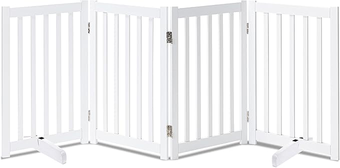 LZRS Freestanding Extra Wide Dog Gate 30 inch Tall by LZRSPET